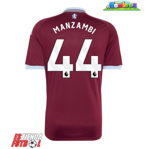 Aston Villa Johan Manzambi #44 Primera Equipación 2026-27 Manga Corta